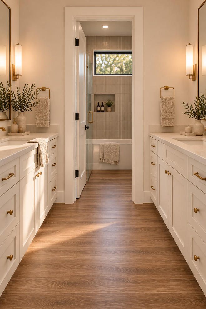 Jack and Jill Bathroom with LVP Flooring Jack and Jill Bathroom with LVP Flooring Ideas Jack and Jill Bathroom with LVP Flooring Jack and Jill Bathroom with LVP Flooring Ideas