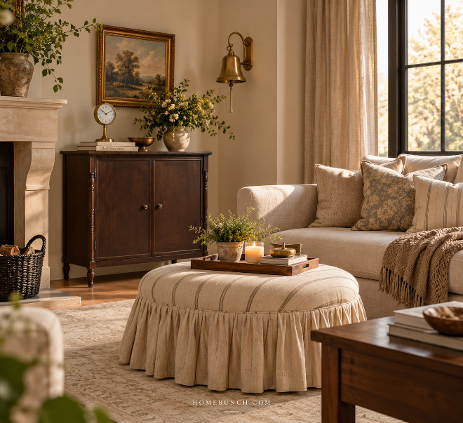Living room old-charm new traditionalism trend Living room old-charm new traditionalism trend
