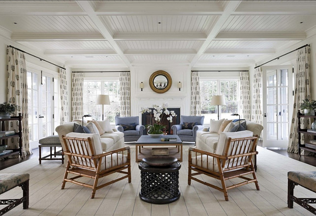 Living Room Design Ideas. Timeless, classic living room design. #LivingRoom 