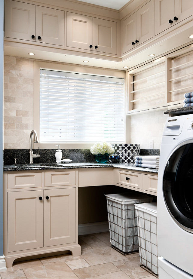 Laundry Room Design. This Laundry room is full of inspiring design ideas. #LaundryRoom #Interiors #Design