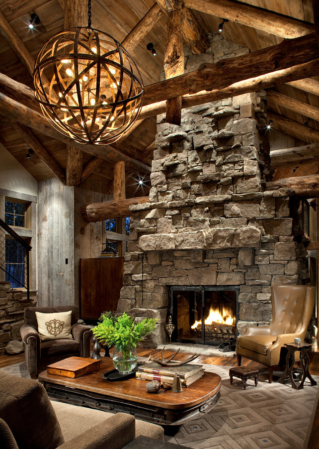 Rustic Ski Lodge - Home Bunch Interior Design Ideas