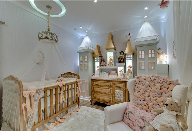 Girl Nursery Design Ideas. This girl nursery is one of the best I have seen! It's so precious. #GirlNursery #Nursery 