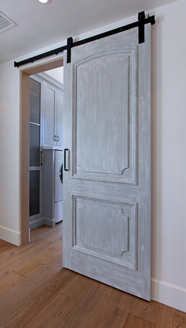 Barn Door Design Ideas. Barn Door Ideas. Interior Barn Door. Laundry Room Barn Door. #BarnDoor Brandon Architects, Inc.