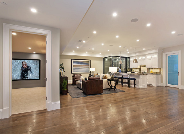 Basement Hardwood Floor. Basement Hardwood Floor Ideas. Hardwood flooring in basement. #Basement #HardwoodFloor Spinnaker Development.