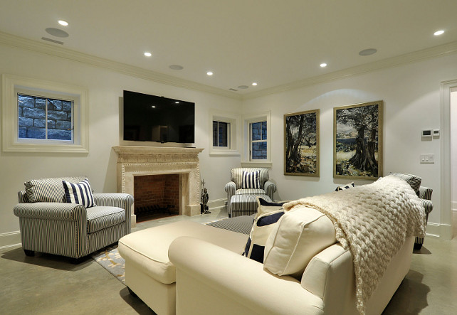 Basement Living Room. Basement Living Room Layout. #Basement #LivingRoom John Hummel and Associates.