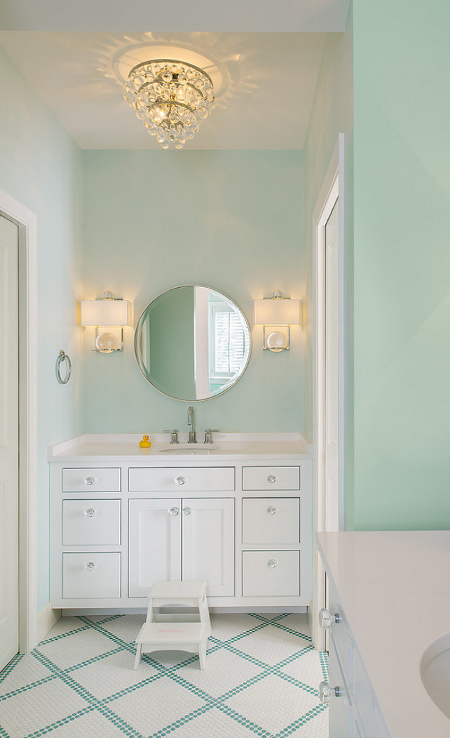 Benjamin Moore Paint Colors. Benjamin Moore 841 Snow Angel. #BenjaminMoore841 #BenjaminMooreSnowAngel. #BenjaminMooreTurquoisePaintColor Turquoise Paint Color #Bathroom #Turquoise #TurquoisePaintColor Moore Architects. SCW Interiors.