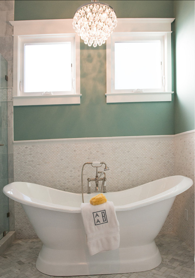 Bathroom Tiling Ideas. The tiling in this bathroom is Dal Tile Contempo Oval. #Bathroom #tiling