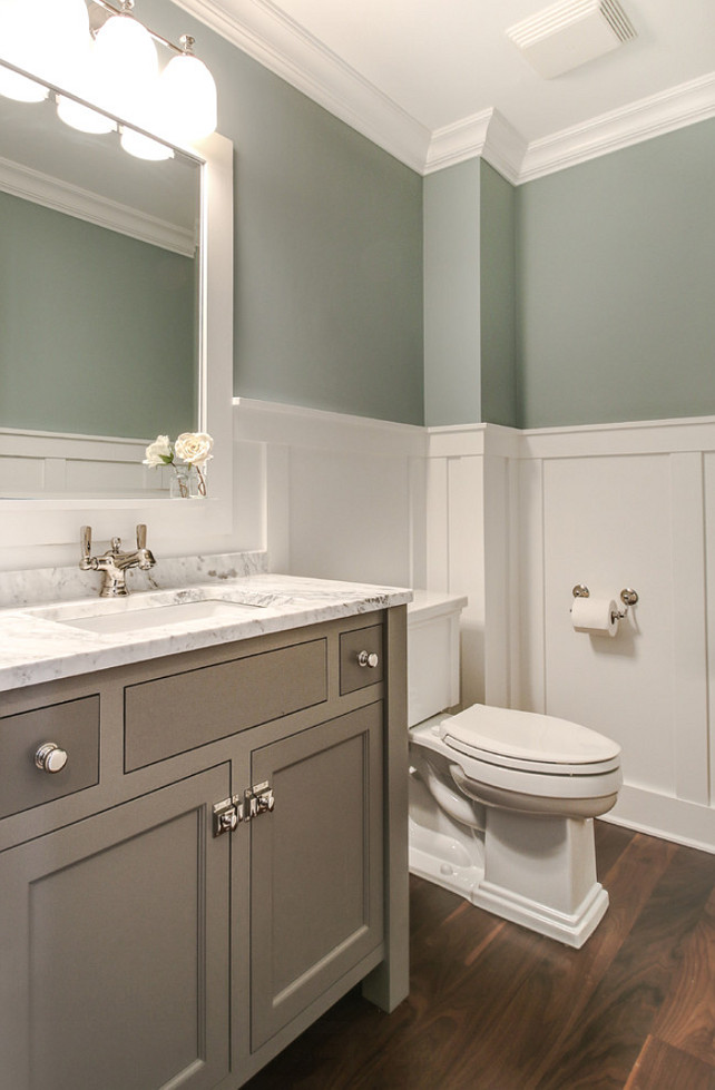 Top Bathroom Wainscoting Pin Bathroom Wainscoting. Bathroom Wainscoting. Bathroom wainscoting ideas. Bathroom wainscoting height. Bathroom with walnut flooring and white wainscoting. #Bathroom #Wainscoting Redstart Construction.