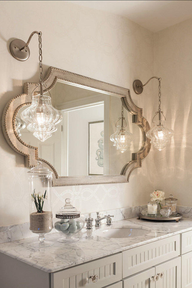 Top Gray Bathroom Cabinet Pin. Bathroom. Bathroom Design Ideas. Bathroom gray vanity with marble countertop. #Bathroom #BathroomIdeas #BathroomVanity