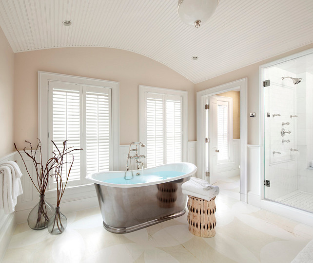 Bathroom. Bathroom with painted floors. Painted Floor Bathroom Ideas. #Bathroom Jeannie Balsam LLC