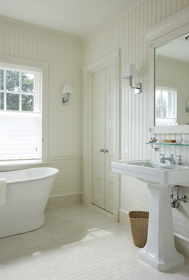 Beadboard Bathroom. Beadboard Bathroom Ideas. Beadboard Bathroom Design. Bathroom with Beadboard walls. #Beadboard #Bathroom #BeadboardBathroom John Hummel & Associates.