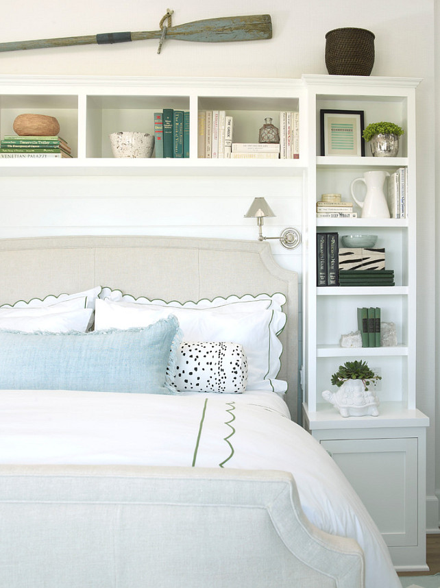 Bedroom Built-in Ideas. Bedroom Built-in Bookshelf Design. #Bedroom #Bookshelf #Bookcase