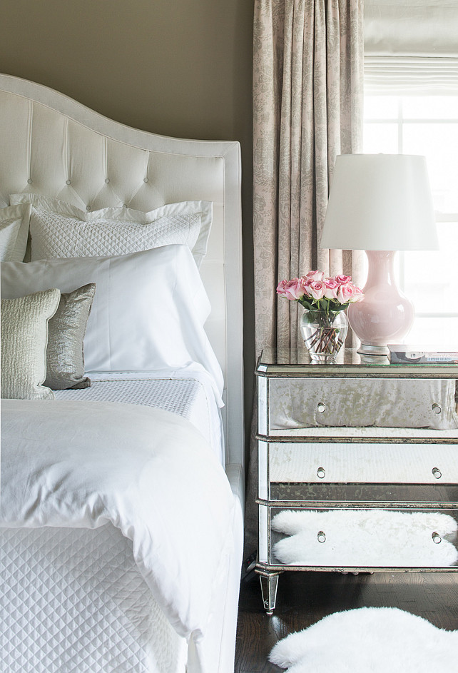 Bedroom Decor. Pink and Gray Bedroom. Bedroom Nightstand. Bedroom Lamp. Bedroom Curtain Fabric. Bedroom White Bedding. Bedroom Headboard. Bedroom Pillow. #Bedroom