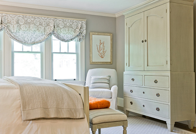 Bedroom Window Treatment Ideas. Roman Shades Bedroom. #Bedroom #WindowTreatment #RomanShades Anita Clark Design.