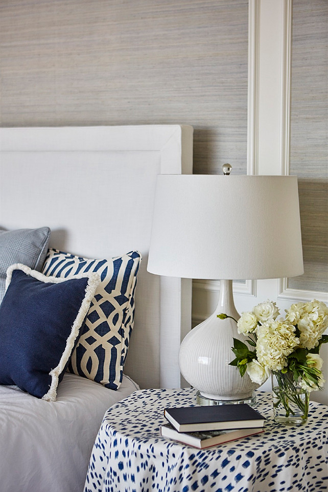 Bedroom. Blue and White Bedroom. #Blueandwhite #BlueandwhiteBedroom #Bedroom Lauren Ranes