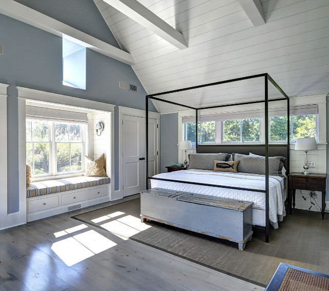 Benjamin Moore Van Courtland Blue Bedroom. Bedroom. Master Bedroom Design. Master Bedroom Paint Color. Master Bedroom Bed. Master Bedroom Ceiling. Master Bedroom Flooring. Master Bedroom Decor. Master Bedroom Layout. Master Bedroom Window Seat. #MasterBedroom