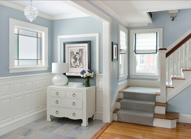 Benjamin Moore Paint Color. "Benjamin Moore Boothbay Gray". Blue Gray Paint Color. #BenjaminMoore #BoothbayGray. "Benjamin Moore HC-165 Boothbay Gray". MANDARINA STUDIO interior design.