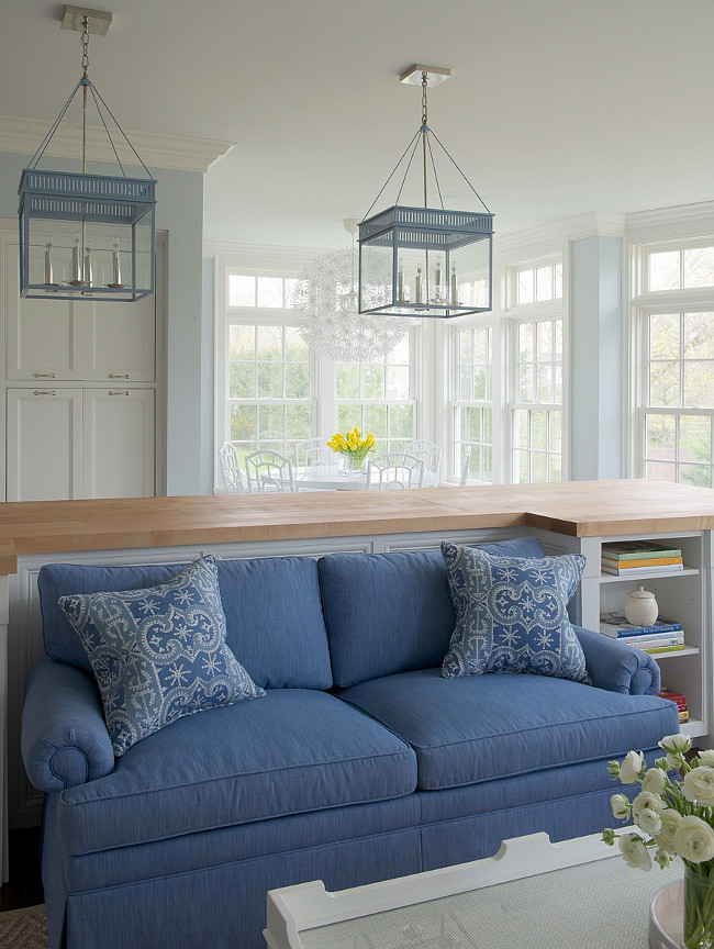 Blue Urban Electric Co. Chisholm Hall Lanterns. White kitchen with Blue Urban Electric Co. Chisholm Hall Lanterns. #UrbanElectricCo. #ChisholmHallLanterns Kerry Hanson Design.