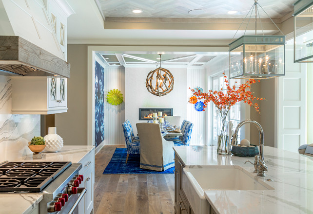 Cambria countertops and backsplash. Kitchen with marble-looking countertop Cambria. Cambria countertops and backsplash. #Kitchen #Cambria #countertops #backsplash Great Neighborhood Homes.