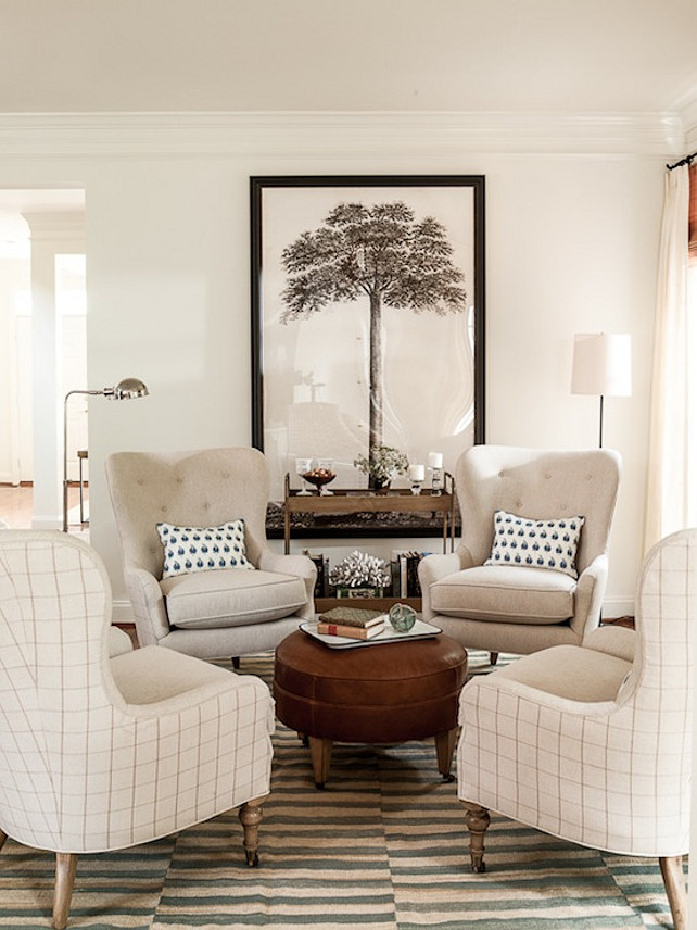 Circular Furniture Layout. Chairs in circular arrangement. #Chairs #CircularFurnitureLayout #CircularFurnitureArrangement Lauren Liess Interiors