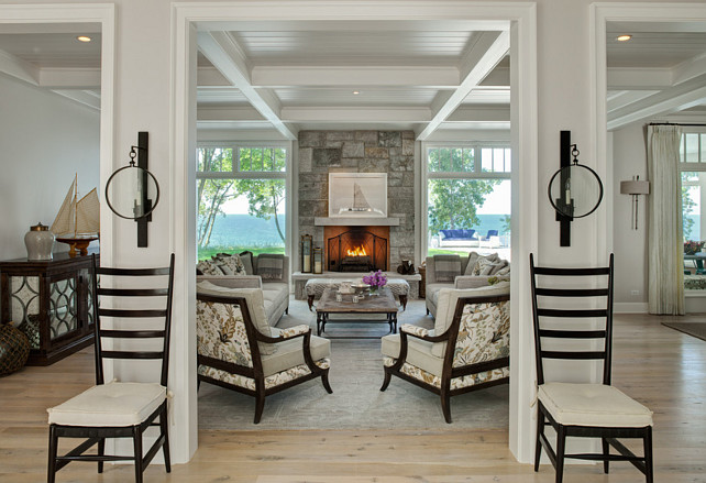 Coastal Living Room. Beach House Coastal Living Room. #Coastal #LivingRoom Fraerman Associates Architecture