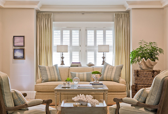 Coastal Living Room. Coastal Living Room Ideas. #Coastal #LivingRoom #CoastalLivingRoom Anita Clark Design