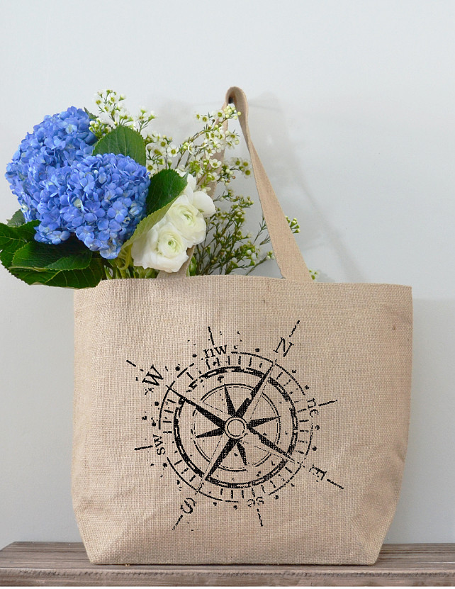 Compass Tote Bag