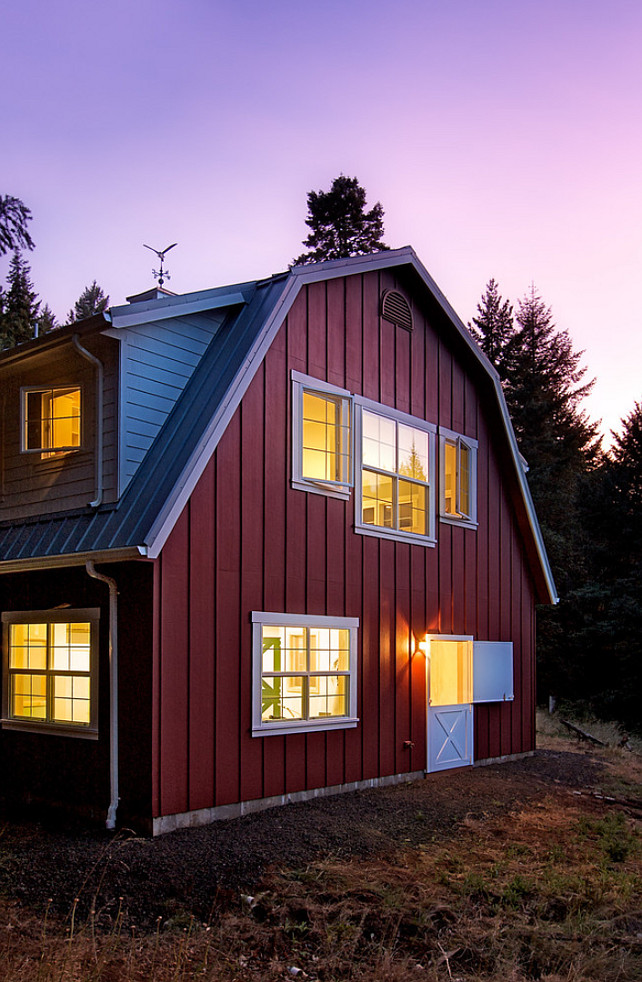 Barn style shed homes