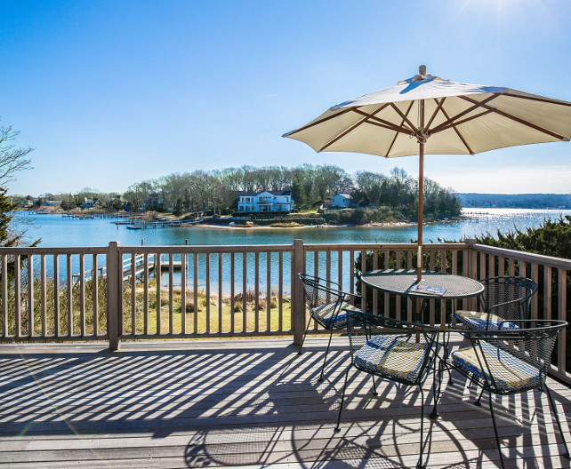 Cottage Deck. Cottage deck ideas. Waterfront cottage deck. #Cottage #Deck Sotheby's Homes.