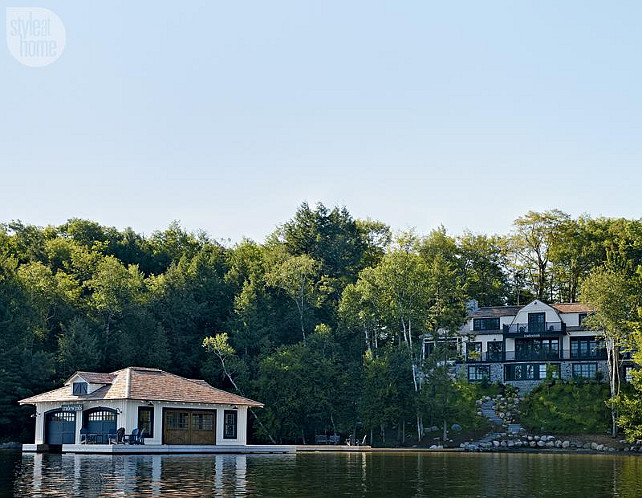 Cottage. Lake Cottage. Luxurious Lake Muskoka, Canada Cottage. #LakeMuskoka #CanadaCottage #Cottage #LakeCottage