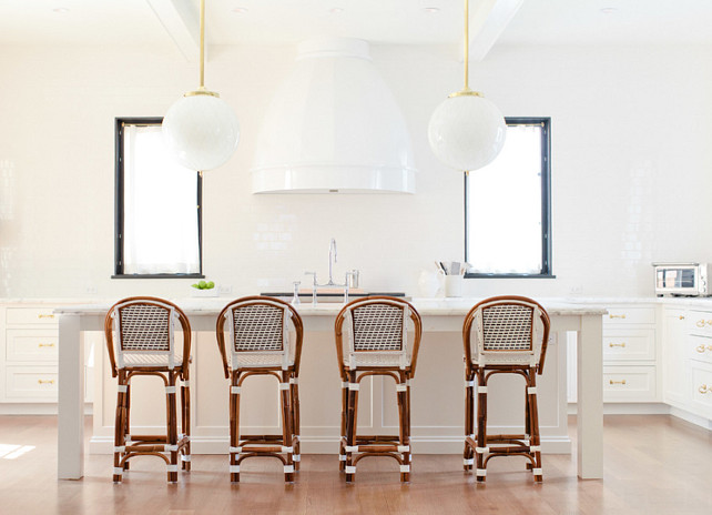 Crisp White Kitchen. True White Kitchen. Bright White Kitchen. #WhiteKitchen #Kitchen #CrispWhite #BrightWhite #White #Kitchen Jean Stoffer Design.