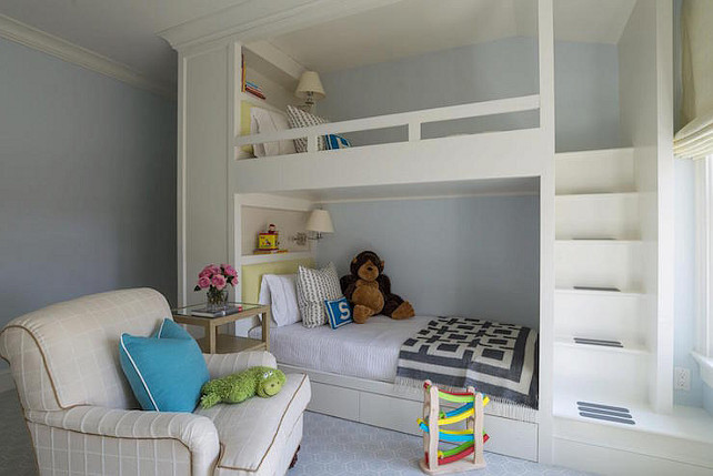 Custom Bunk Beds Bunk Bedroom. Bunk Room. Bunk Room Ideas. Custom Bunk Room. Custom Bunk Beds. #BunkRoom #Bunkbeds Alisberg Parker Architects. #CustomBunkBeds