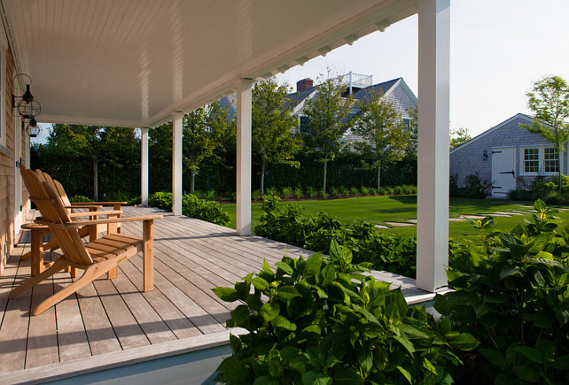 Deck. Back porch deck ideas. The decking material is Garapa Gold. #Porch #BackPatio #Deck #DeckMaterial. Jonathan Raith Inc.