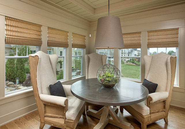 Dining Room. Casual Dining Room feauturing Restoration Hardware Furniture and lighting. #DiningRoom #RestorationHardwareFurniture #RestorationHardwareLighting RH Homes