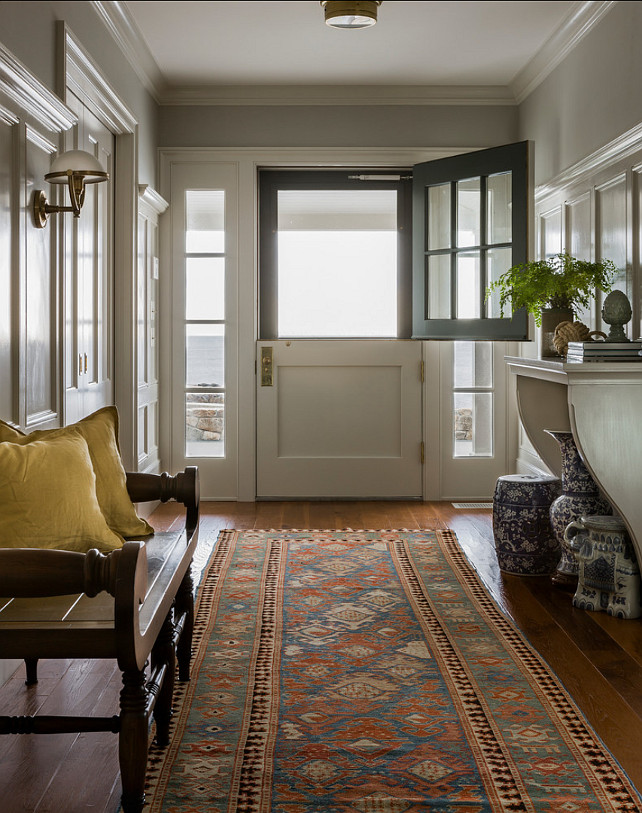 Entryway. Traditional entryway with Dutch door. #Entryway #DutchDoor #Foyer