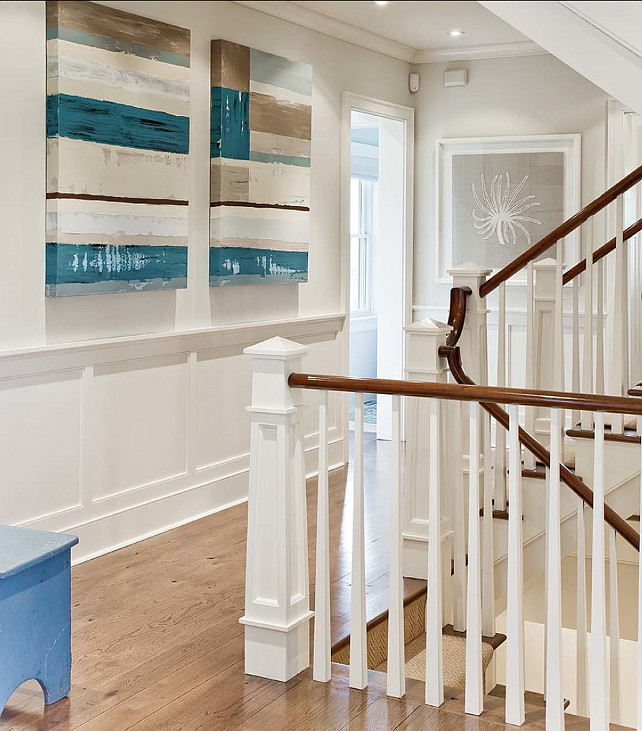 Benjamin Moore Trim Paint Color Ideas. the woodwork is Benjamin Moore, Simply White OC117 #BenjaminMoore #OC117 #SimplyWhite