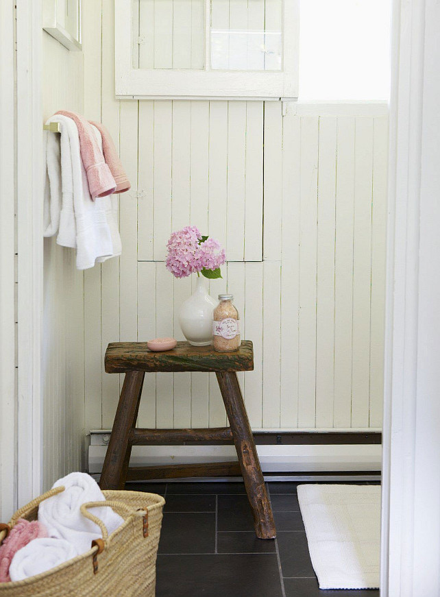 Farmhouse Bathroom. Anne Hepfer Designs.