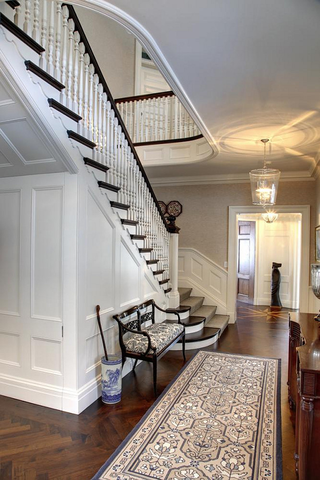 Traditional Shingle Home with Blue and White Interiors - Home Bunch
