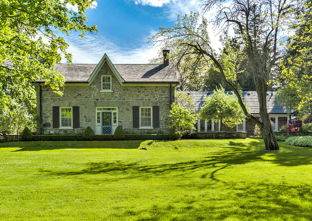 French Country Home. French Country Home Exterior. French Country Home Exterior Design. French Country Home Front Elevation. French Country Home Architecture #FrenchCountryHome Sotheby's Canada.