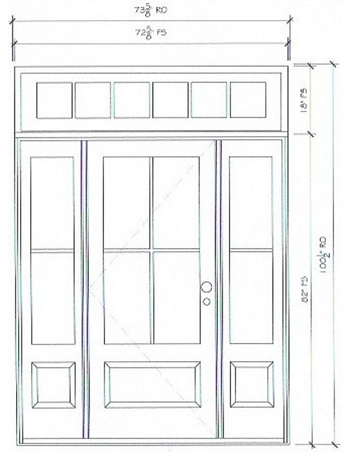 Front Door Plans. Front Door Measurements. Front Door Sidelight and Transom Measurements. #FrontDoor #Sidelight #Transom #FrontDoor #Measurements