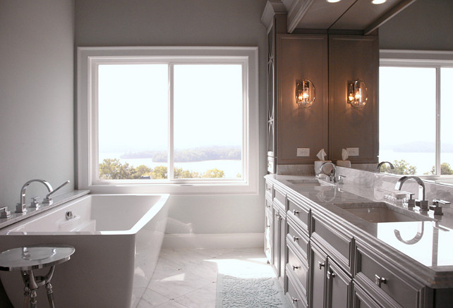 Gray Cabinet. Gray Bathroom Cabinet Ideas. #GrayCabiney #GrayBathroomCabinet CR Home Design K&B (Construction Resources)