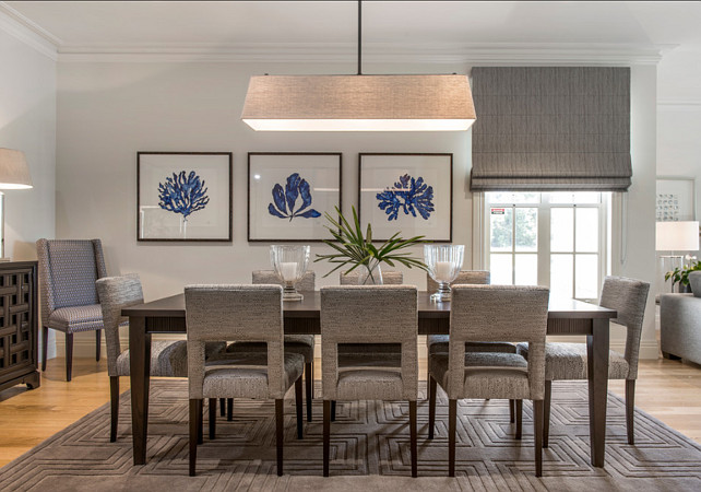 Dining Room. Dining room with coastal decor. #DiningRoom #CoastalDiningRoom