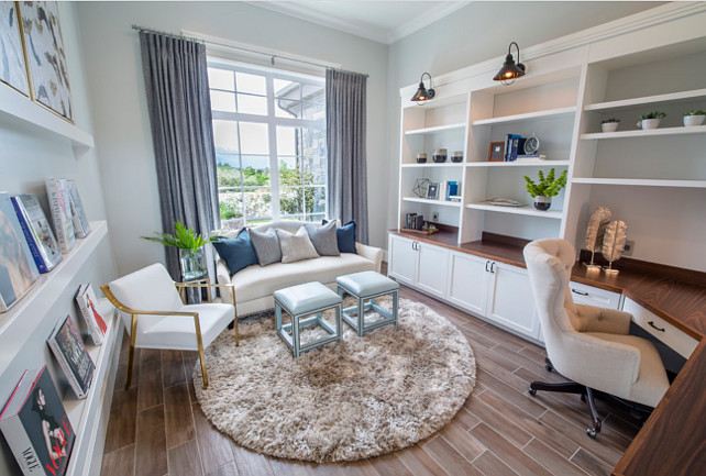 Home Office Cabinet and Desk Layout. Joe Carrick Design.