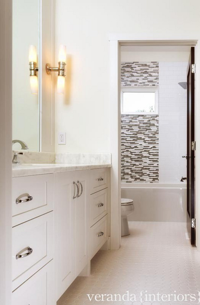 Jack & Jill Bathroom. Jack & Jill Bathroom Ideas. Jack & Jill Bathroom with toilet & tub and shower in separate room #JackandJillBathroom Veranda Estate Homes & Interiors