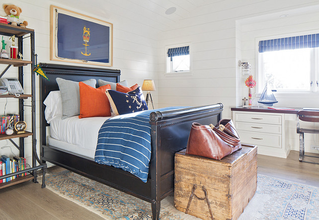 Kids Bedroom. Coastal kids bedroom. Kelly Nutt Design.