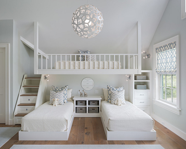 Kids Bunk Room Design. Kids Bunk Room Ideas. #BunkRoom #KidsBunkRoom Sophie Metz Design.