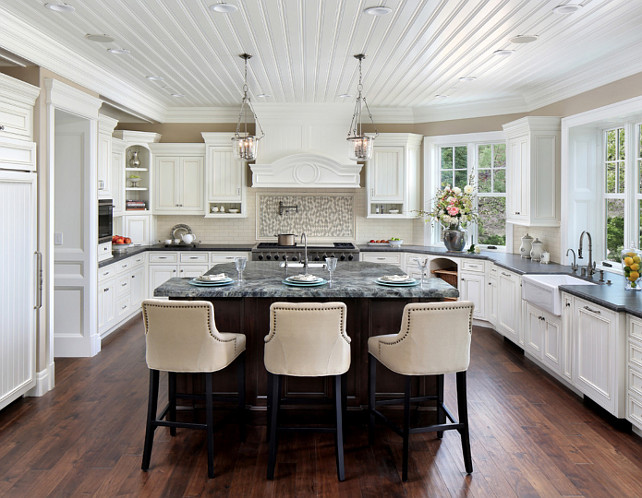 Kitchen Beadboard. Kitchen Beadboard Ceiling. Kitchen Beadboard Cabinet. #KitchenBeadboard #KitchenBeadboardCeiling #KitchenBeadboardCabinet Bernard Andre Photography.