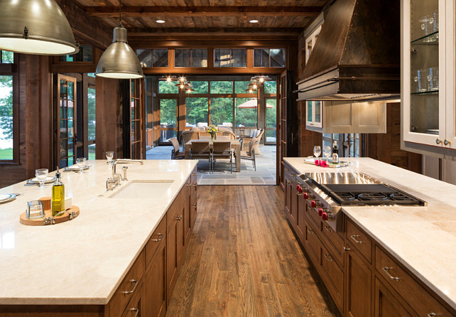 Kitchen Layout. Kitchen Layout. Kitchen opens to sunroom. Kitchen Layout Ideas. #Kitchen #KitchenLayout John Kraemer & Sons. TEA2 Architects