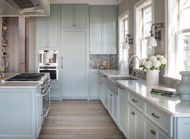 Kitchen Lighting Ideas. Kitchen with Pimlico Double Swing Arm Wall Lamp sconces. #KitchenLighting #Kitchen #KitchenSconces Reu Architects.