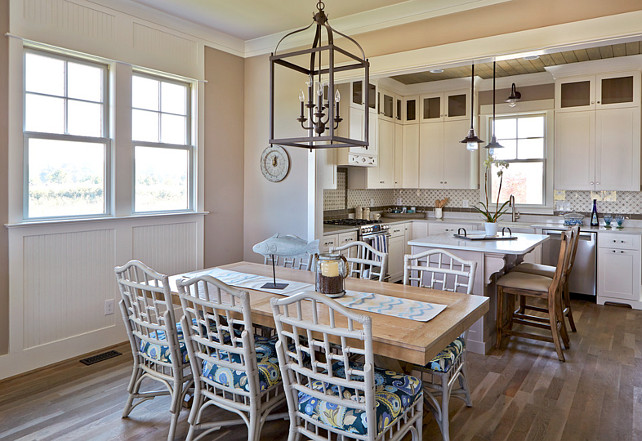 Kitchen and Dining Room Layout. Kitchen opens to Dining Room. #Kitchen #LivingRoom